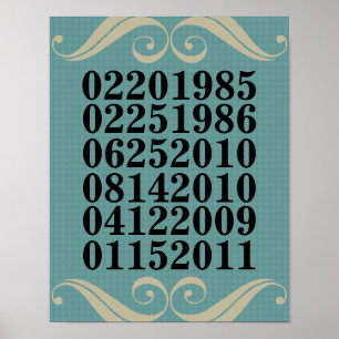 O Special original data o poster