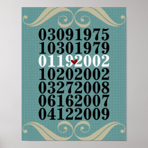 O Special original data o poster