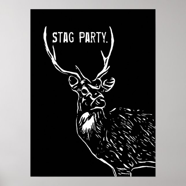 O Stag, poster de festa (Frente)