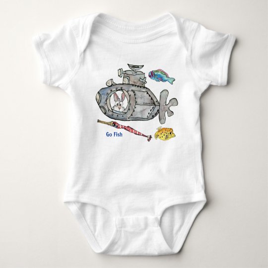 O submarino engraçado dos desenhos animados pesca tshirts