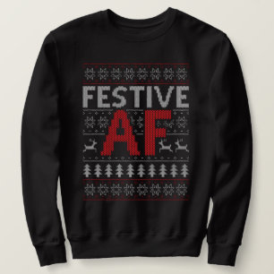 O suéter feio de Natal FESTIVE AF