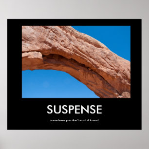 O SUSPENSE "arqueia" o poster do demotivational