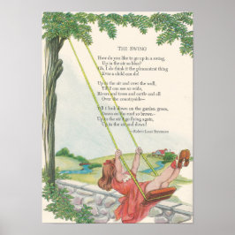 O Swing Robert Louis Stevenson Nursery Poster