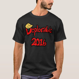 O t-shirt 2016 dos homens deploráveis