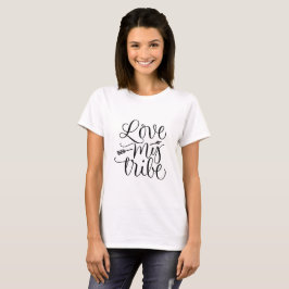 O t-shirt "amor das mulheres meu tribo" - todas as