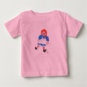 O t-shirt Ann Raggedy do bebé por Sarr