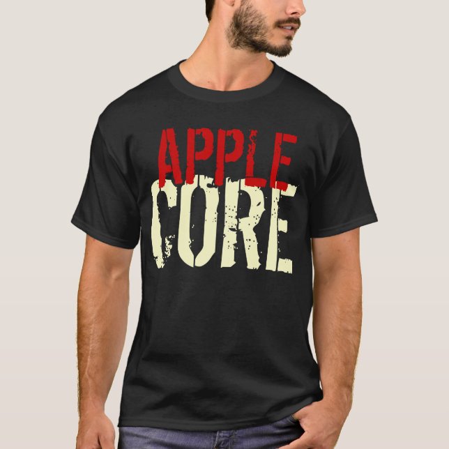 O t-shirt Apple engraçado retira o núcleo do (Frente)
