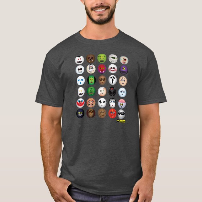 O t-shirt assustador dos monstro (Frente)