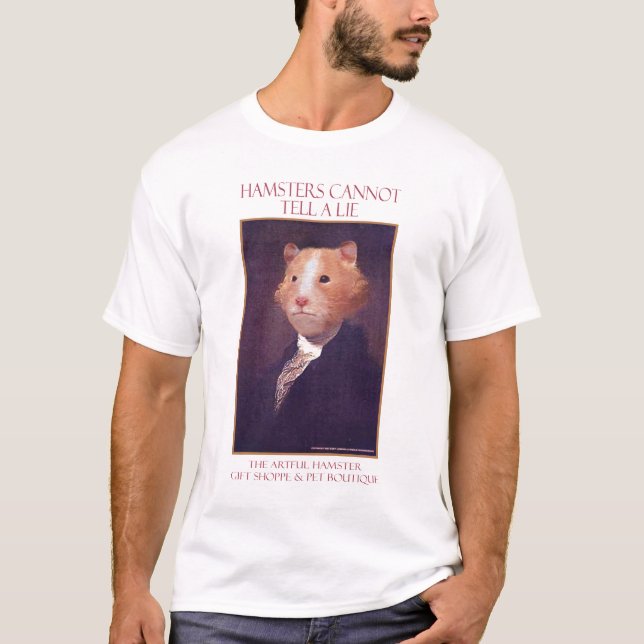 O t-shirt astuto de George do hamster (Frente)