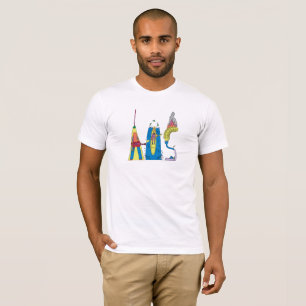 O t-shirt AUSTIN dos homens, TX (AUS)