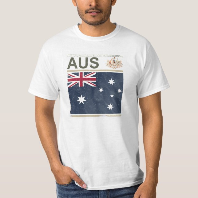 O t-shirt "Austrália " dos homens (Frente)