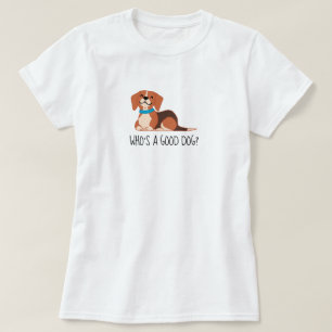 O t-shirt básico das boas mulheres do cão