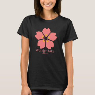 O t-shirt básico das mulheres da flor