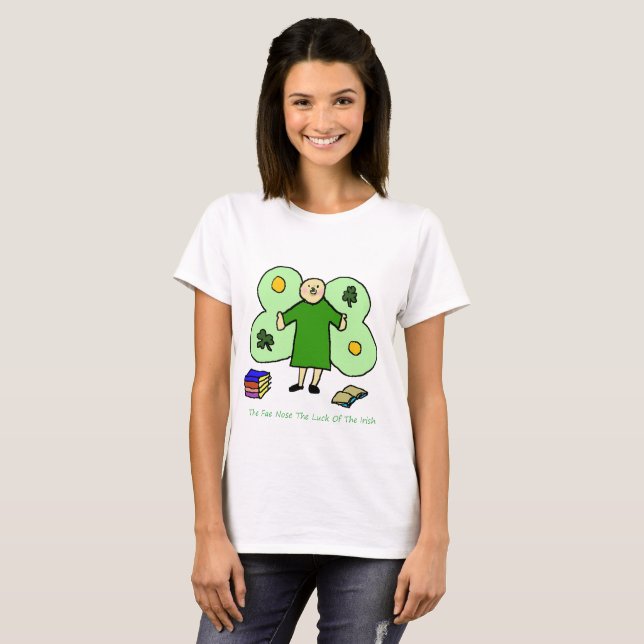 O t-shirt básico das mulheres de Confuzzled Fae do (Frente Completa)