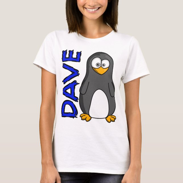 O t-shirt básico das mulheres de Dave (Frente)