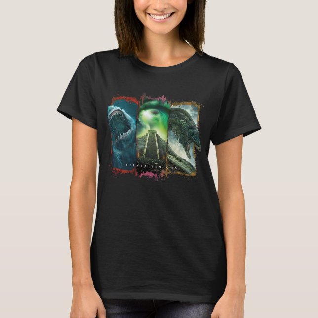 O t-shirt básico das mulheres de Steve Alten (Frente)