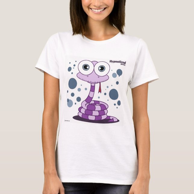 O t-shirt básico das mulheres do cobra (Frente)