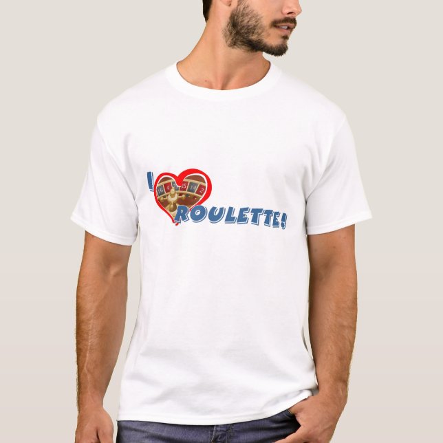O t-shirt básico do amante da roleta (Frente)