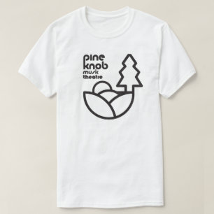 O t-shirt básico dos homens do botão do pinho
