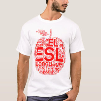 O t-shirt básico dos homens do ESL
