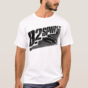 O t-shirt básico dos homens do espírito B-2