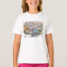 O t-shirt básico dos homens do gado do cidadão