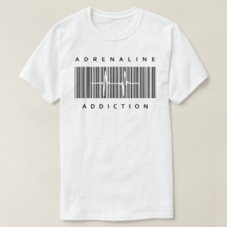 O t-shirt básico dos homens do vício da adrenalina