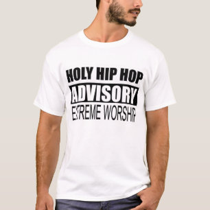 O t-shirt básico dos homens santamente de Hip Hop
