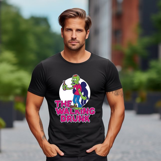 O T-Shirt Bebado Andando (Criador carregado)
