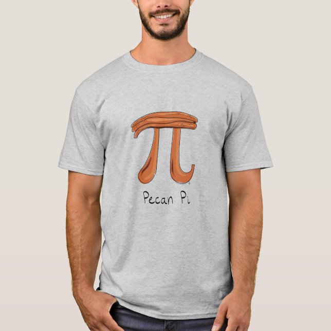 O t-shirt bonito dos homens do dia do Pi da (Frente)