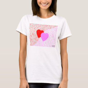 O t-shirt branco das mulheres da surpresa do