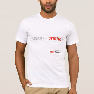 O t-shirt branco dos homens mais chuvosos de TEDx
