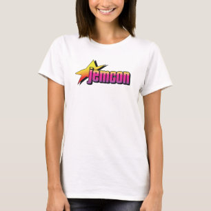 O t-shirt cabido das mulheres do logotipo de