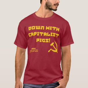 O t-shirt capitalista dos homens