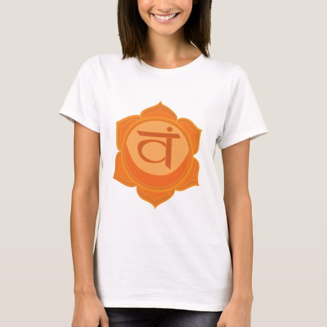 O t-shirt Chakra das mulheres sacrais de (Frente)