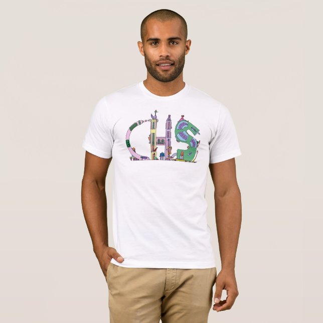O t-shirt | CHARLESTON dos homens, SC (CHS) (Frente Completa)
