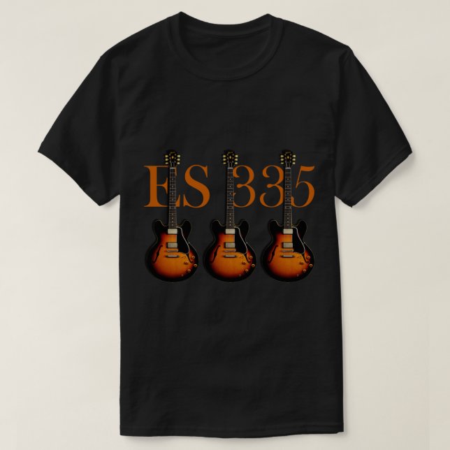 O T-Shirt Clássico de Violão ES 335 (Frente do Design)