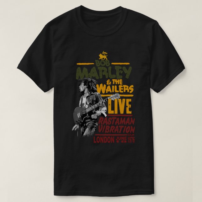 O T-Shirt Clássico dos Wailers (Frente do Design)