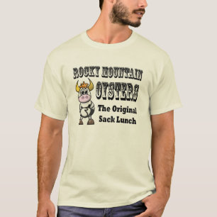 O t-shirt cómico dos homens das ostras da montanh