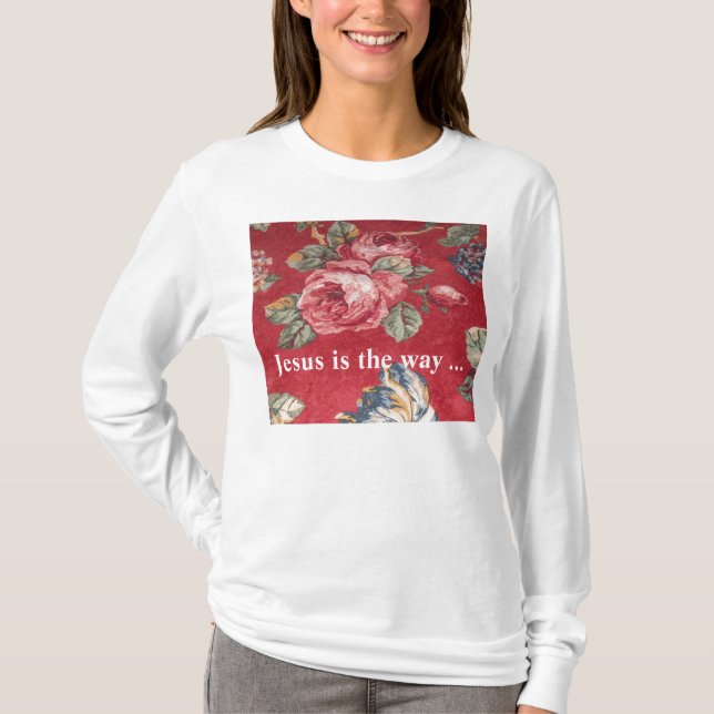 O t-shirt Cristão-temático da mulher (Frente)