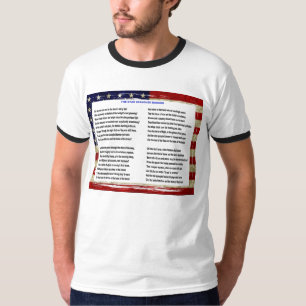 O t-shirt da bandeira star spangled