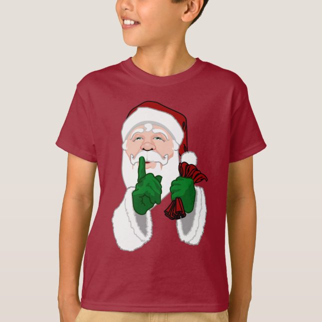 O t-shirt da campainha de Papai Noel caçoa a (Frente)