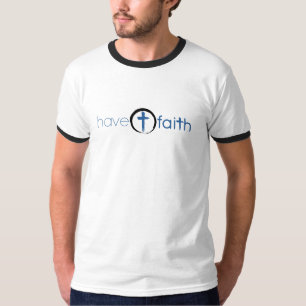 O t-shirt da campainha dos homens tem horizontal