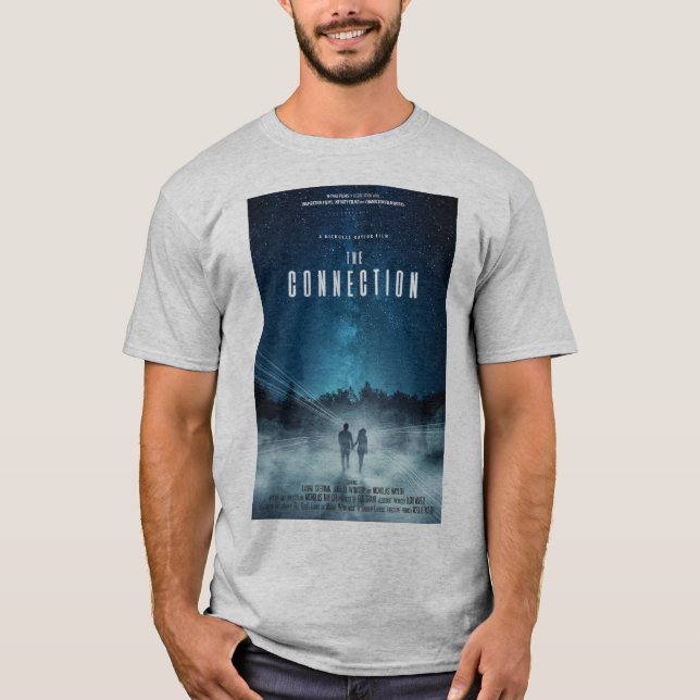 O t-shirt da conexão - homens (Frente)