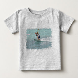 O t-shirt da criança da volta de Wakeboarding