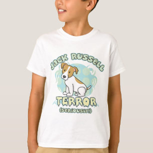 O t-shirt da criança do terror de Jack Russell