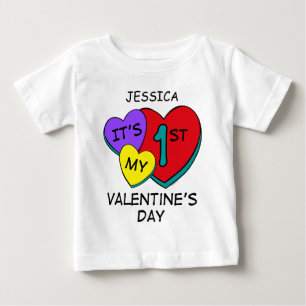 ø T-shirt da criança dos corações do dia dos