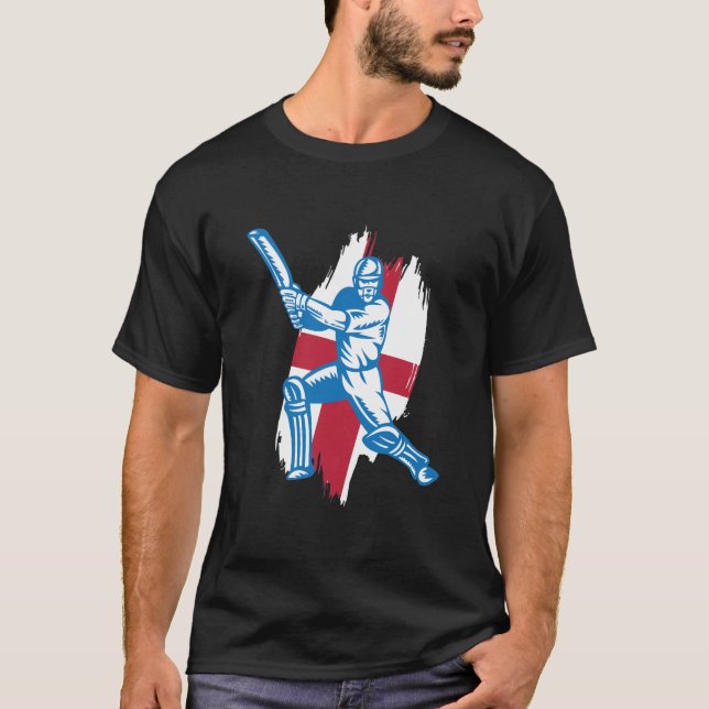 O t-shirt da equipe do grilo de Inglaterra ventila (Frente)