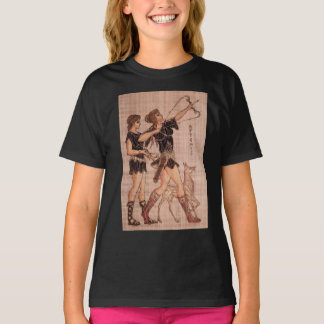 O t-shirt da menina básica de Artemis da deusa