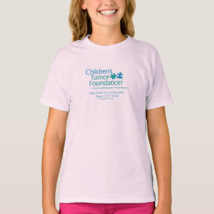 O t-shirt da MENINA da fundação do tumor das